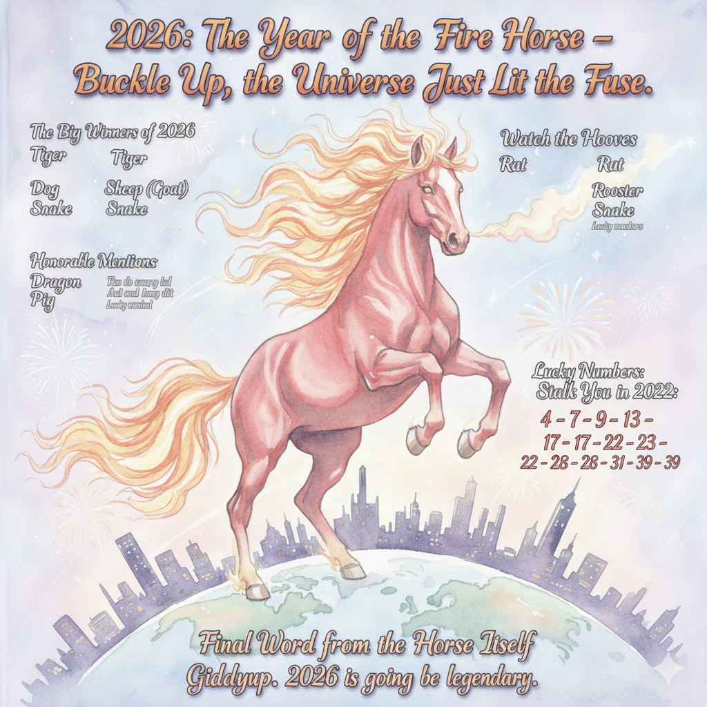 2026: The Year of the Fire Horse – Buckle Up, the Universe Just Lit the Fuse